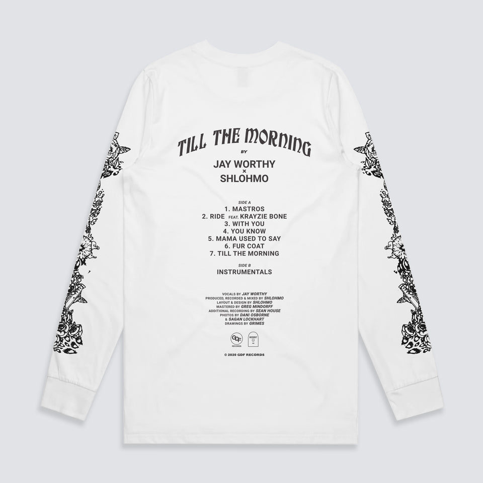 Till The Morning (White Longsleeve T-Shirt)